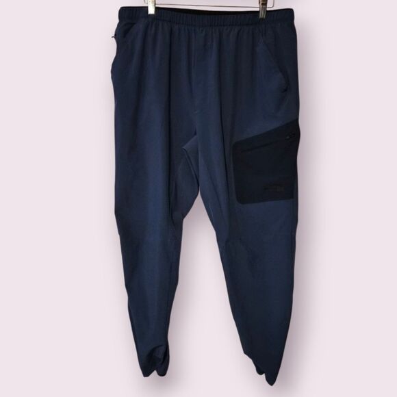 The North Face Men ML Cargo Jogger Pants Navy w/ Black Pocket Size Large - Picture 1 of 4